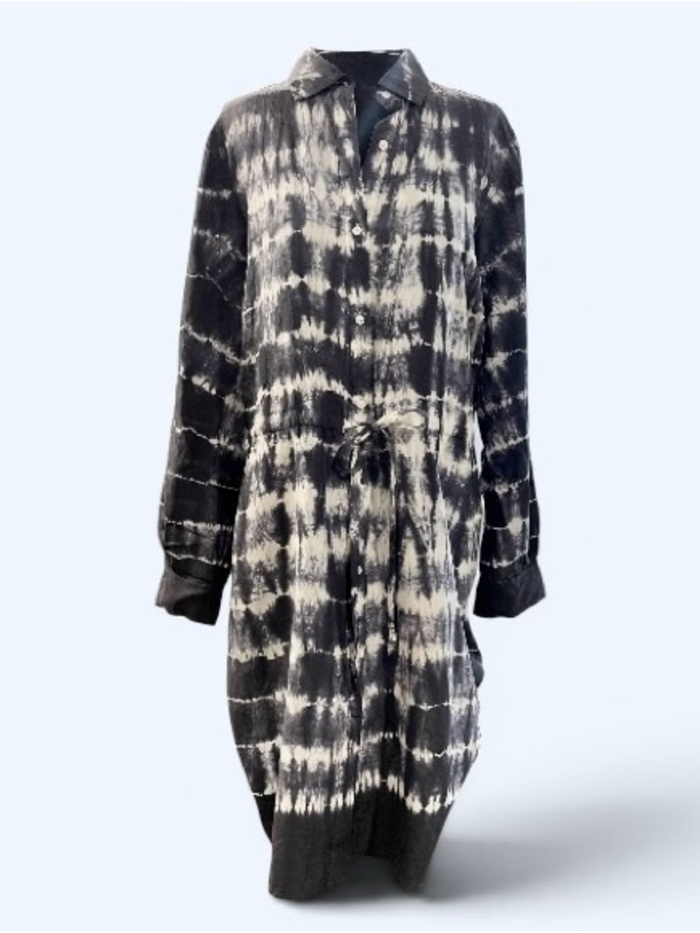 Calvin Klein Silk Long Sleeve Tunic Blouse